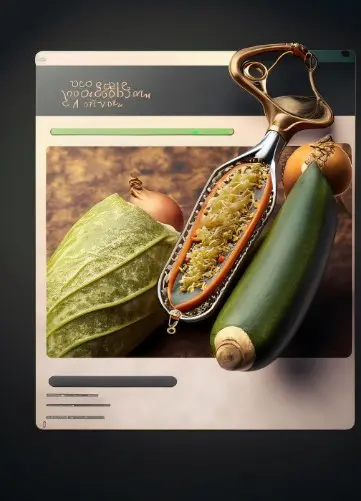 page de vente pour un économe à légumes