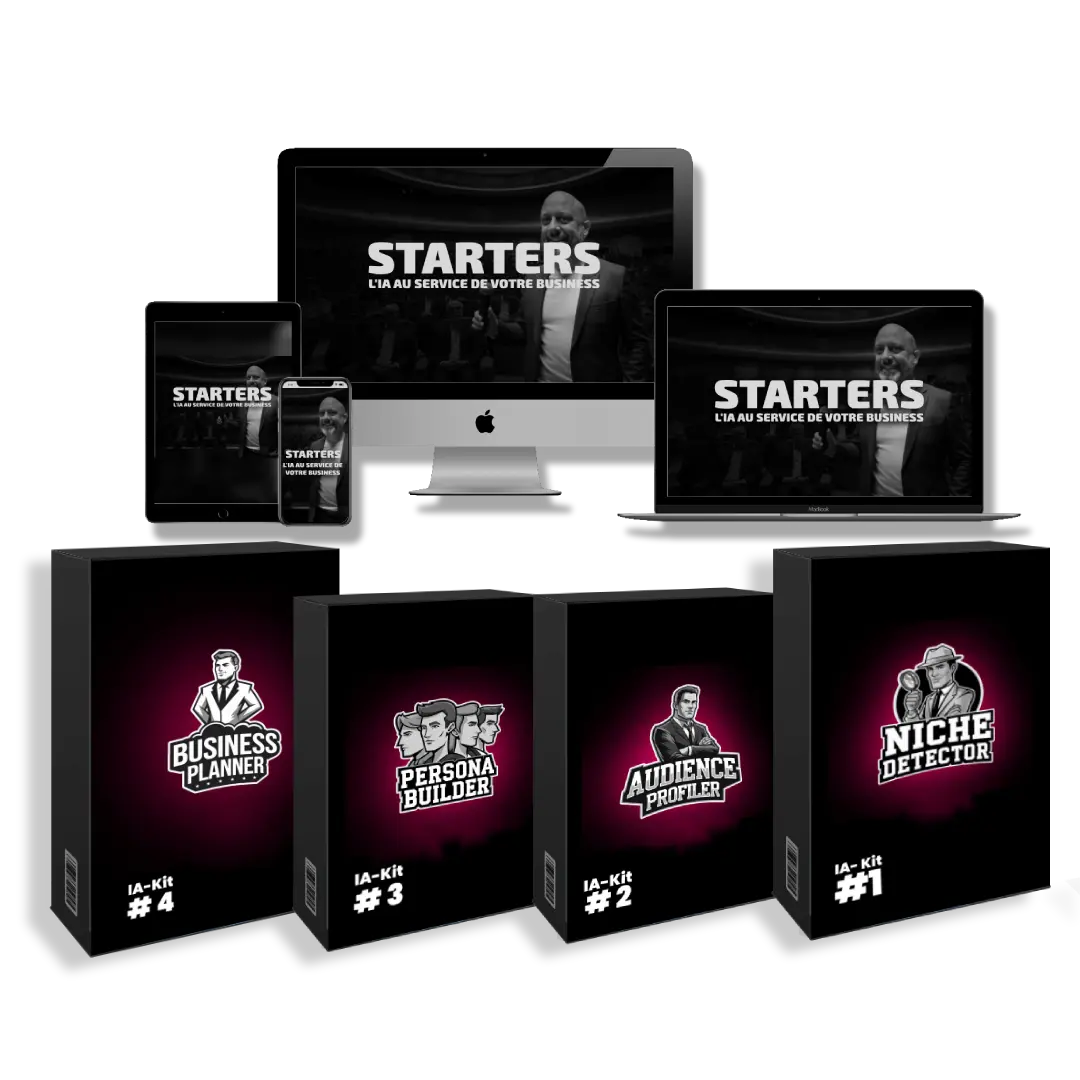 Mock up produit freebie Kit Starter pour intégrer l'Ia dans son business