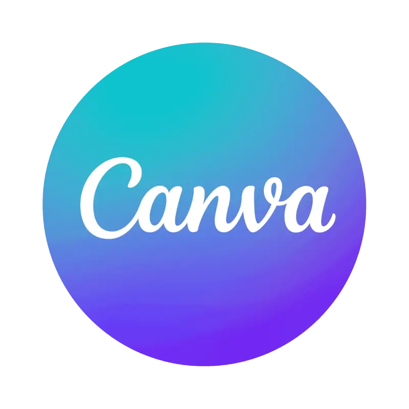 Logo de la suite graphique Canva rond sur fond transparent