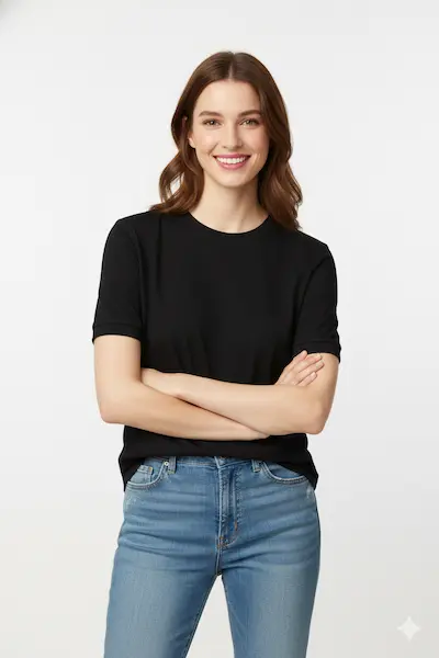 mannequin virtuel, image input pour création de visuel publicitaire avec nanobanana pro